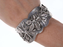 Modern Handmade Sterling silver bracelet by Texas Artisan Lee Carrell - £198.13 GBP