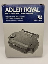 New ADLER-ROYAL #246 Correctable Typewriter Ribbon Black 310 410 original sealed - £5.38 GBP