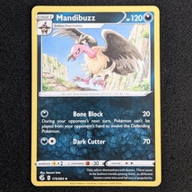 Fusion Strike Pokemon Card (QQ32): Mandibuzz 173/264 - £2.28 GBP
