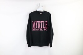 Vintage 90s Streetwear Womens Medium Faded Spell Out Myrtle Beach Sweatshirt USA - £31.60 GBP