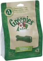 Greenies Dog Dental Treats Teenie Original 1ea/12 oz, 43 ct - £26.86 GBP