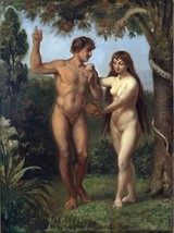 Poster Decor.Home Wall design.Adam and Eve.Bible painting art.Religion.15267 - £12.93 GBP+