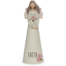 Faith Angel With Cross Angel Figurine - £14.34 GBP