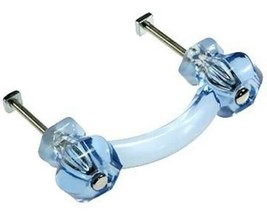 Ice Blue Glass Depression Cabinet Pull Drawer Handle Light Blue Vintage ... - £8.76 GBP