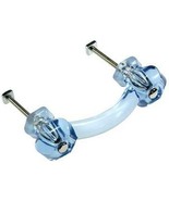 Ice Blue Glass Depression Cabinet Pull Drawer Handle Light Blue Vintage ... - $209.29 MXN