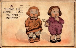 Vintage T.P. &amp; Co. POSTCARD- &quot;A Friend In Need Is A Friend Indeed&quot; BKC2 - £2.91 GBP