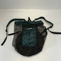 STAHLSAC Mesh Backpack Adjustable Straps &amp; Pocket,  Green/Black Snorkel Bag - £31.59 GBP