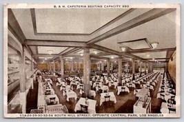 Los Angeles CA B&amp;M Cafeteria South Hill Street California Postcard D49 - $4.95