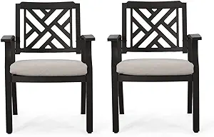 Christopher Knight Home Waterford Outdoor Dining Chairs, Light Beige + A... - $523.99