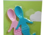 Angel of Mine BPA Free Mermaid Plastic Baby Spoons Pink &amp; Blue 2 Count P... - £6.27 GBP