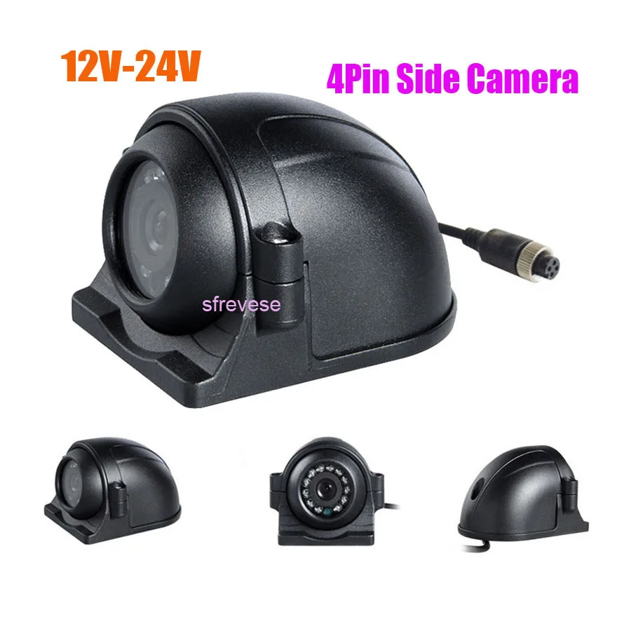 4Pin 12 LED Side Rear View Parking Reversing Backup Camera For Truck Bus Vehicle - £27.18 GBP