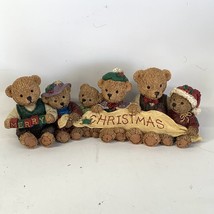 Teddy Bears Merry Christmas Family 2”x7.5” Cherished Teddies Look a Like... - £11.71 GBP