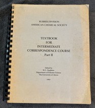 Rubber Division American Chemical Society  Textbook Intermediate Corresp... - $14.03