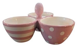 Pampered Chef Condiments Bowl Trio (Pink) - £27.53 GBP