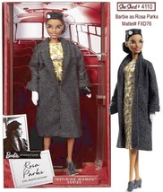 Barbie as  Rosa Parks Civil RIghts Activist Inspiring Women FXD76 by Mattel NIB - £29.86 GBP