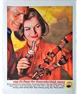 PEPSI COLA - FOR THOSE WHO THINK YOUNG - Barbaque-1962 Vintage Print Ad - $10.97