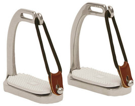Childs or Adult 3 3/4&quot; or 4 3/4&quot; English Saddle Safety Stirrups Breakawa... - £22.64 GBP
