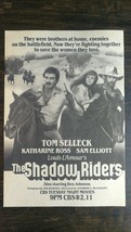 Vintage 1982 The Shadow Riders Tom Selleck Full Page Original Movie Ad 721 - £5.22 GBP