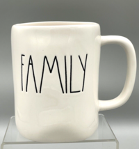 Rae Dunn FAMILY Large Long Letters White Coffee Mug Big Farmhouse Style - £7.29 GBP