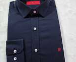 Carolina Herrera Men's Classic Dress Shirt Navy Blue – Size M - $99.00