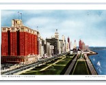 Stevens Hilton Hotel Street View Chicago IL UNP Chrome Postcard M18 - £1.51 GBP
