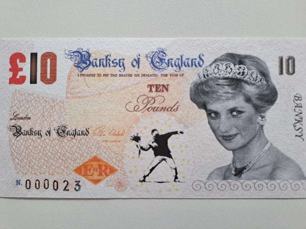 Primary image for Banksy Original 10 Pounds Banknote with Certificate