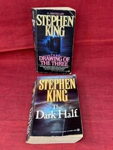 2 Stephen King Paperback Book The Dark Half &amp; The Drawing Of Three Lot Horror - £9.90 GBP