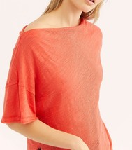 Free People Womens Top She&#39;s So Cool Off Shoulder Orange Size Xs OB846786 - £37.19 GBP