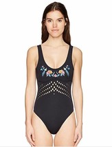 Cynthia Rowley Women&#39;s Perforated Scoop Embellished Racy One Piece, XS - £83.09 GBP