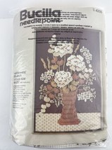 Bucilla Needlepoint Wildflowers Kit 4205 18x26 in. Jiffi-stitch Autumn Colors - £38.66 GBP