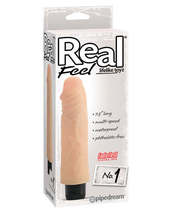 Real Feel No. 1  Long 7.5&quot; Vibe Waterproof - Mutli-speed Flesh - £29.55 GBP