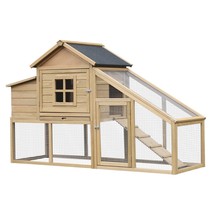 PawHut 69 Chicken Coop: Wooden Hen House &amp; Ramp - £262.54 GBP