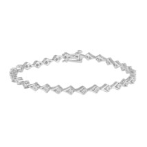 1/2CT TW Diamond Tennis Bracelet in Sterling Silver by Fifth and Fine - £89.36 GBP