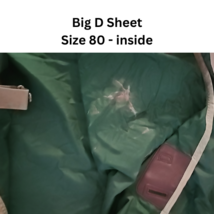 Big D Horse Green Nylon Sheet Size 80 USED image 5