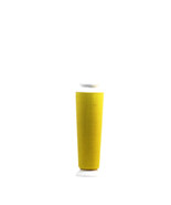 Plastic Vase, Unique, Elegant and Colorful, Yellow w/White Top/Bottom, 7... - £6.33 GBP