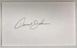 Howard Johnson Signed Autographed 3x5 Index Card - £10.26 GBP