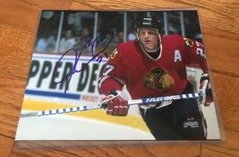 Signed autographed 8x10 photo JEREMY ROENICK Chicago BLACKHAWKS Picture - £38.94 GBP