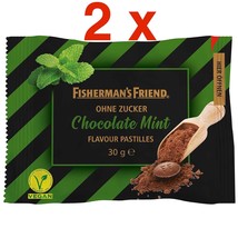 Fisherman&#39;s Friend Lozenges: Chocolate Mint Sugar Free Made In Germany Free Ship - £7.93 GBP
