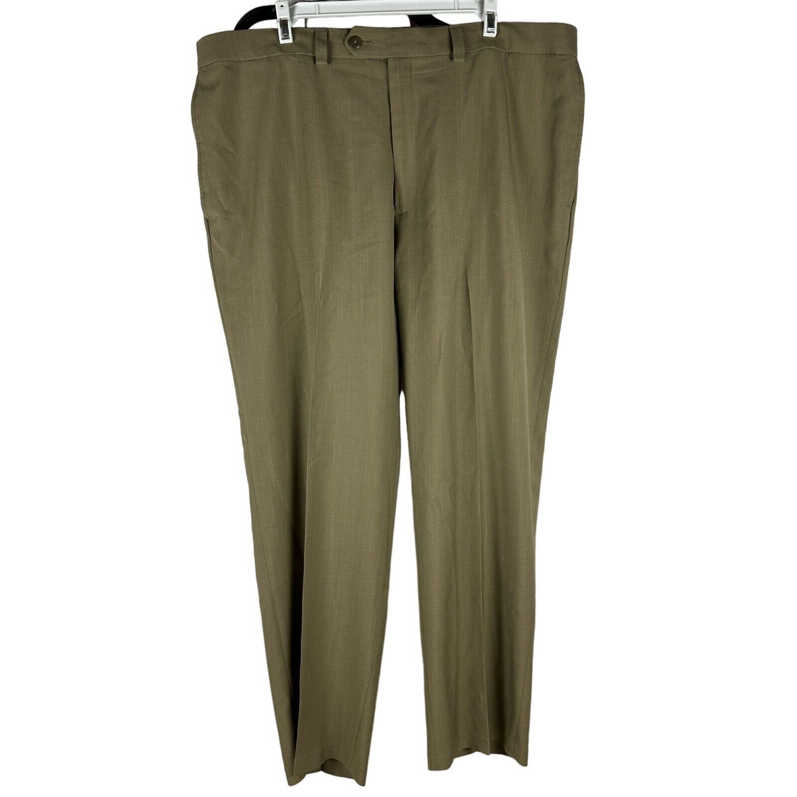 Haggar Mens Classic-Fit Dress Pants 40x30 Polyester &amp; Recycled Polyester... - $18.50