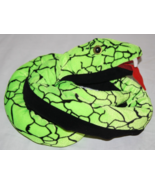 GANZ Slithers Snake Green Black Plush 60" Long Soft Toy Stuffed Reptile HW10737 - $23.69