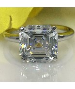 Bague De Fiançailles Solitaire Asscher En Moissanite 3Ct En Or Blanc 10K - $640.22 CAD