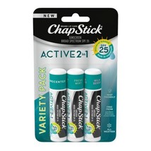 Chapstick 2-in-1 Lip Balm - Scented - 3ct - £7.85 GBP