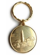 Fog Light Prayer Light House Keychain Clean Glossy Bronze - $4.99