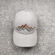 Abstract Mountain Lines Hat Gray Adjustable Outdoor The Classics Yupoong... - $14.99