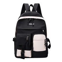 Fashion Backpack Kawaii Women Laptop School Bags For Teenager Girls Canvas Bookb - £25.88 GBP