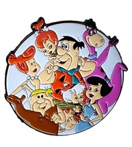 Hanna Barbara The Flintstones &amp; Rubble Family Cartoon Collector Enamel L... - £10.97 GBP