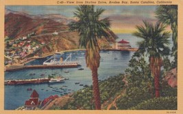 Santa Catalina California CA Avalon Bay 1952 to Wellington KS Postcard D16 - $2.99