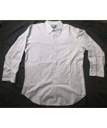 Polo Ralph Lauren Andrew Shirt 17.5&quot;  Long Sleeve Striped Classic Fit XL - £11.52 GBP