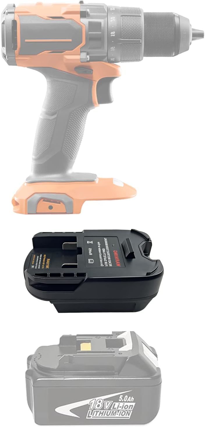 Eid Mt18Ar Battery Adapter Converter For Makita 18V To For Ridgid, Adapt... - $37.99