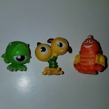 3 Monsters University Disney Mini PVC Figure Lot 1&quot; Small Cake Top Mike George - $10.84